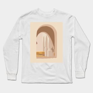 Window in marrakech #abstract #digitalart Long Sleeve T-Shirt